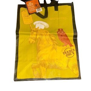 NWT Trader Joe’s uni-corny Reusable Shopping Bag Carry Tote